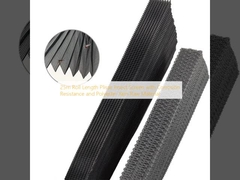 طول رول 25 متری توری پلیسه با مقاومت در برابر خوردگی و مواد اولیه نخ پلی استر