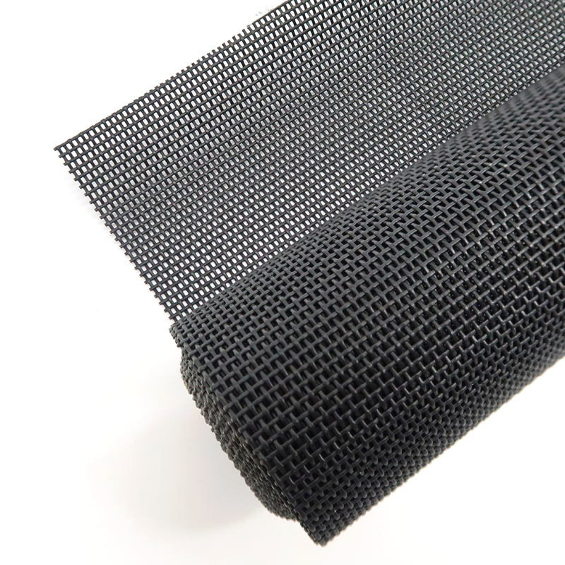 دید سبک 280g / m2 PET Mesh Screen 15x11 Mesh Count برای پوشش گسترده سیاه و خاکستری