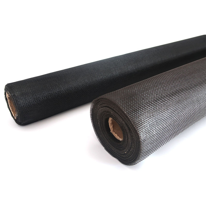 کربن سیاه PVC پوشش فیبرگلاس صفحه نمایش ضد آفات نصب با قطر سیم 0.33mm