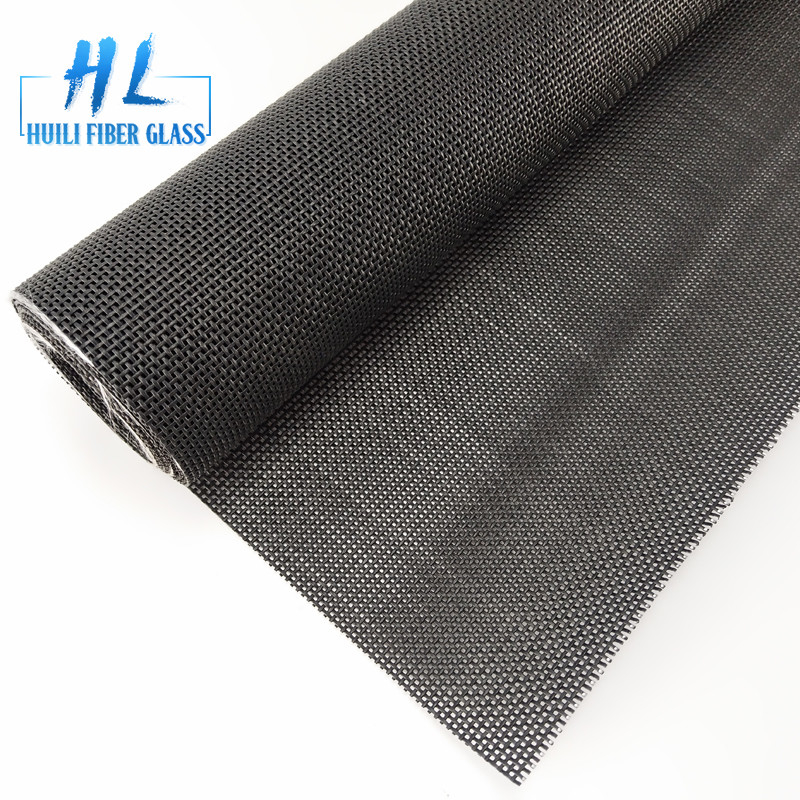 280g / m2 رولی های صفحه نمایش پلی استر سیاه 100m طول 15x11 Mesh Count با قطر سیم 0.35mm