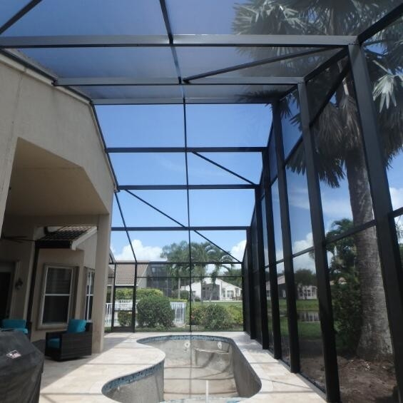 حفاظت از UV PVC فیبرگلاس استخر و پشت بام صفحه نمایش ضد آفات 0.33mm قطر سیم آسان نصب