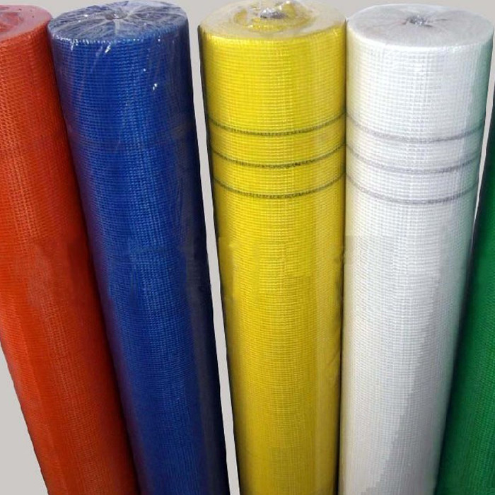 50m C Glass Square Fiberglass Mesh Roll 4*4mm Aperture برای سرویس برش ضد آب