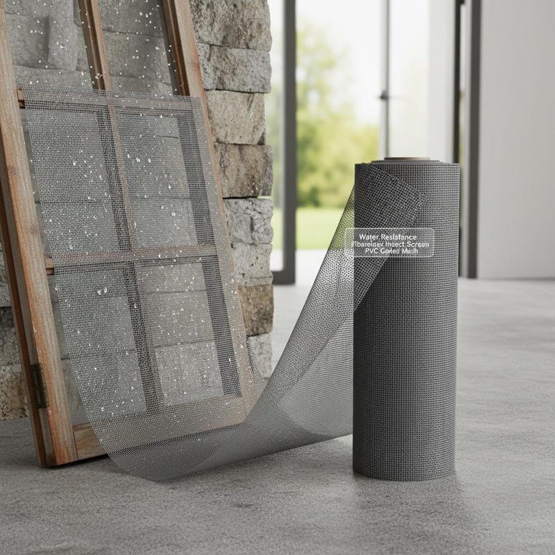 توری حشرات فایبرگلاس مقاوم در برابر آب با روکش PVC، ایده آل برای سازه های فضای باز، پنجره ها، درها و دریچه های تهویه