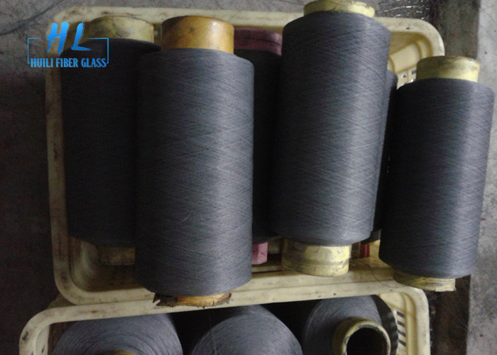 0.25mm سیاه PVC پوشش داده شده فایبرگلاس نخ عقب افتاده برای صفحه نمایش حشرات بافندگی