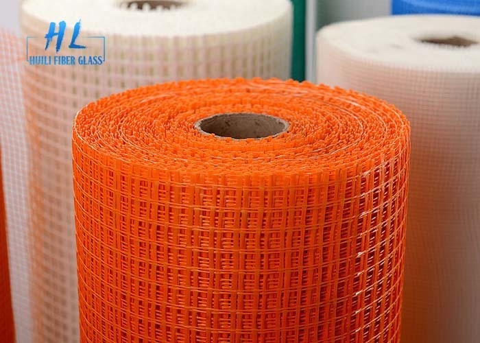 800N فابرگلاس آبی مربع میش رول 5 * 5mm گشایش 1.2m برای مواد ساختمانی