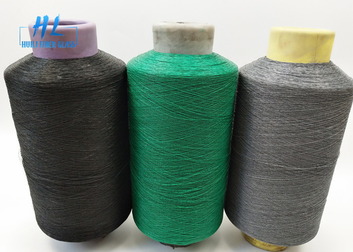 اسپری کردن نخ فیبرگلاس پوشش داده شده PVC پوشش داده شده نخ شیشه ای برای حفاظت از سطح افزایش یافته