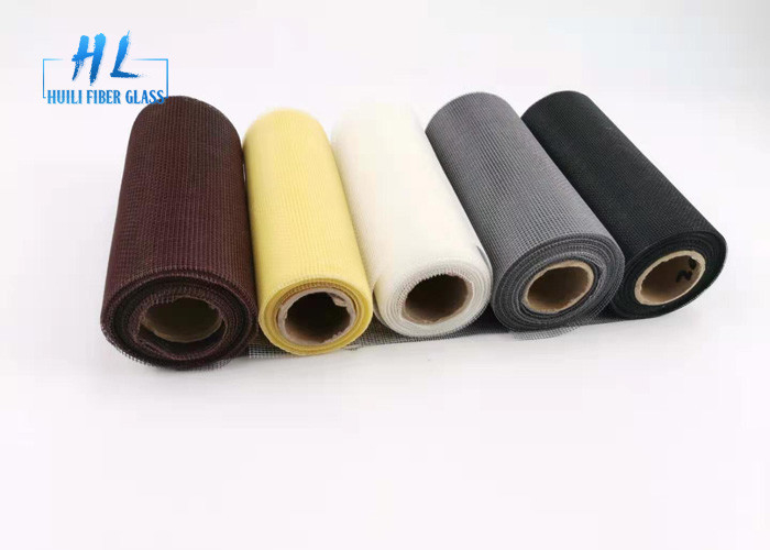 3ft 4ft 5ft * 100ft مش قهوه ای فایبرگلاس رنگ قهوه ای برای صفحه پنجره