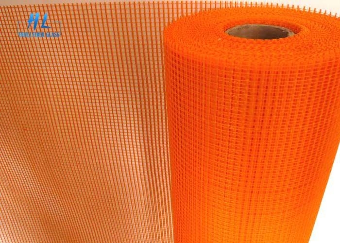 مش نرم 145g 5 * 5mm حشرات فایبرگلاس نارنجی جهت تقویت