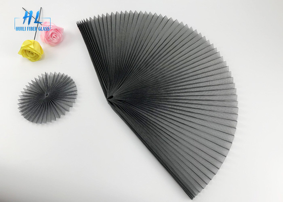 صفحه نمایش پلی استر 18 میلی متر خاکستری Plisse Fly 2.4m X 30m برای پنجره کشویی