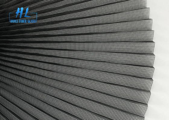 صفحه نمایش جایگزین فایبرگلاس Plisse مش 16mm خاکستری 2.5m * 30m PP